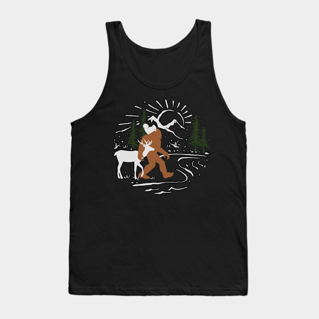 Bigfoot Animals Tank Top by Tesszero